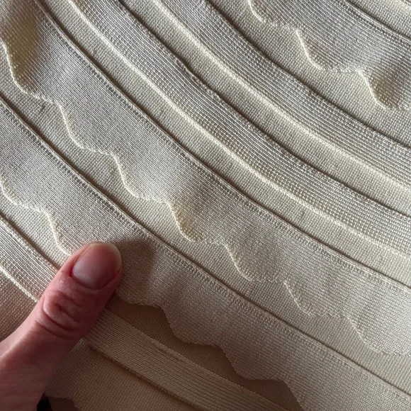 Herve Leger A-Line Phoebe Scalloped Dress - Picture 6 of 12